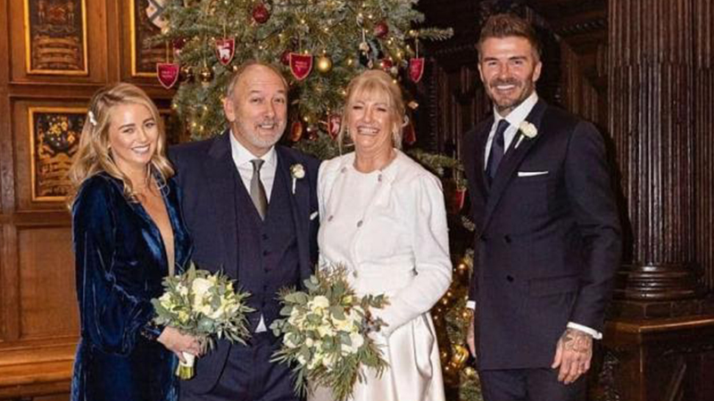 Bố của David Beckham tái hôn ở tuổi 73 với nữ triệu phú